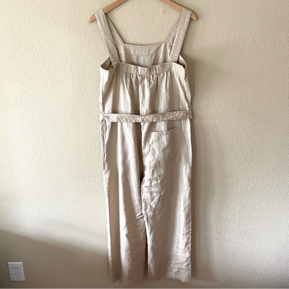 Quince 100% European Linen Square Neck Jumpsuit - Picture 3 of 12